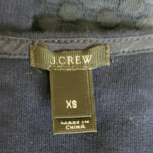 J. Crew Blue Fitted Peplum Strech Tank Top Size:XS - Picture 6 of 6